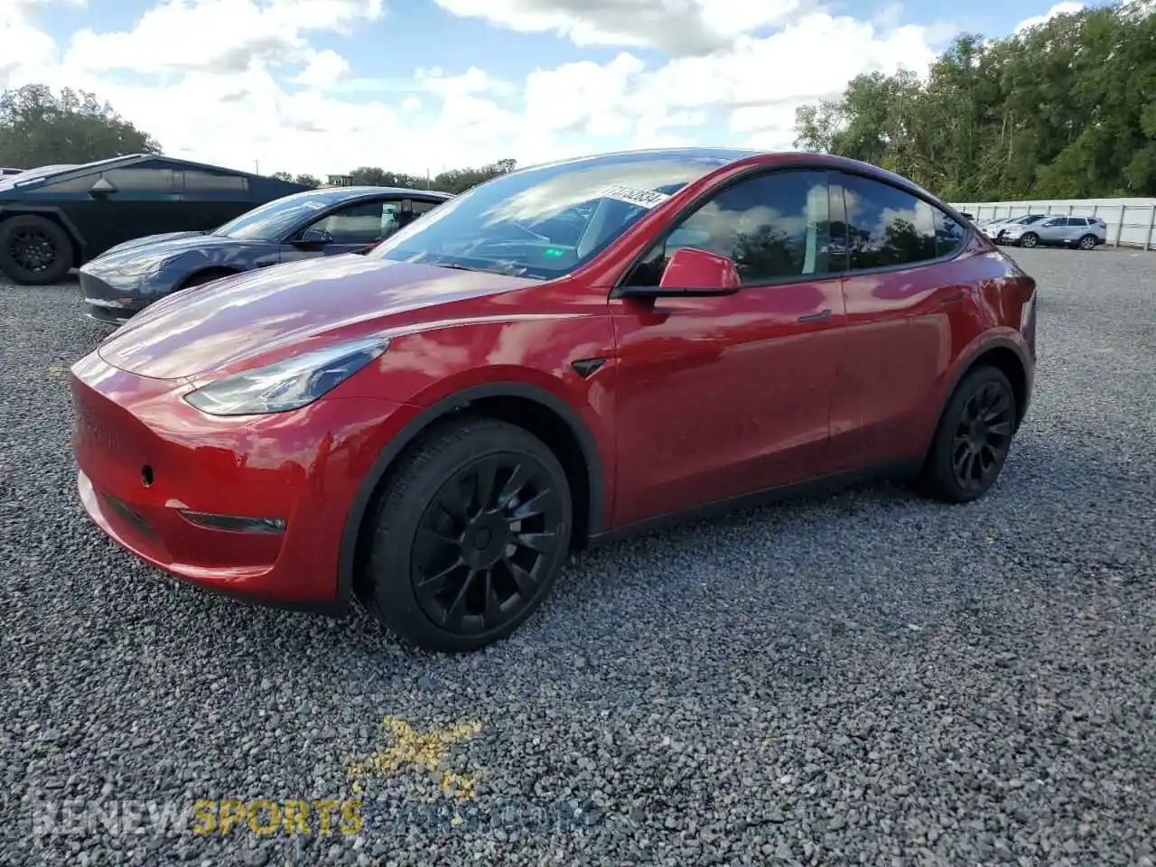 1 Photograph of a damaged car 7SAYGDEE2RA239719 TESLA MODEL Y 2024