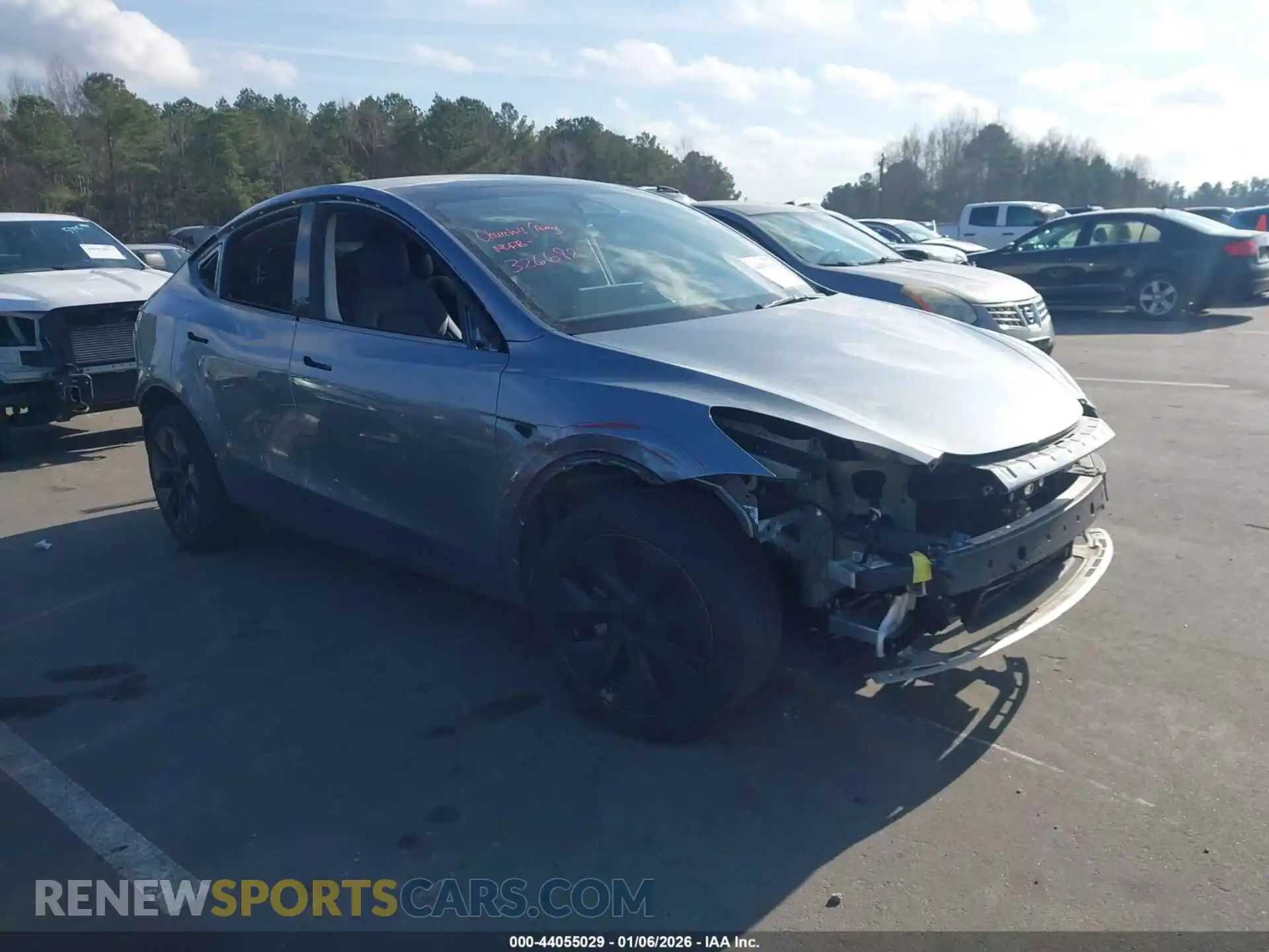 1 Photograph of a damaged car 7SAYGDEE2RA326682 TESLA MODEL Y 2024