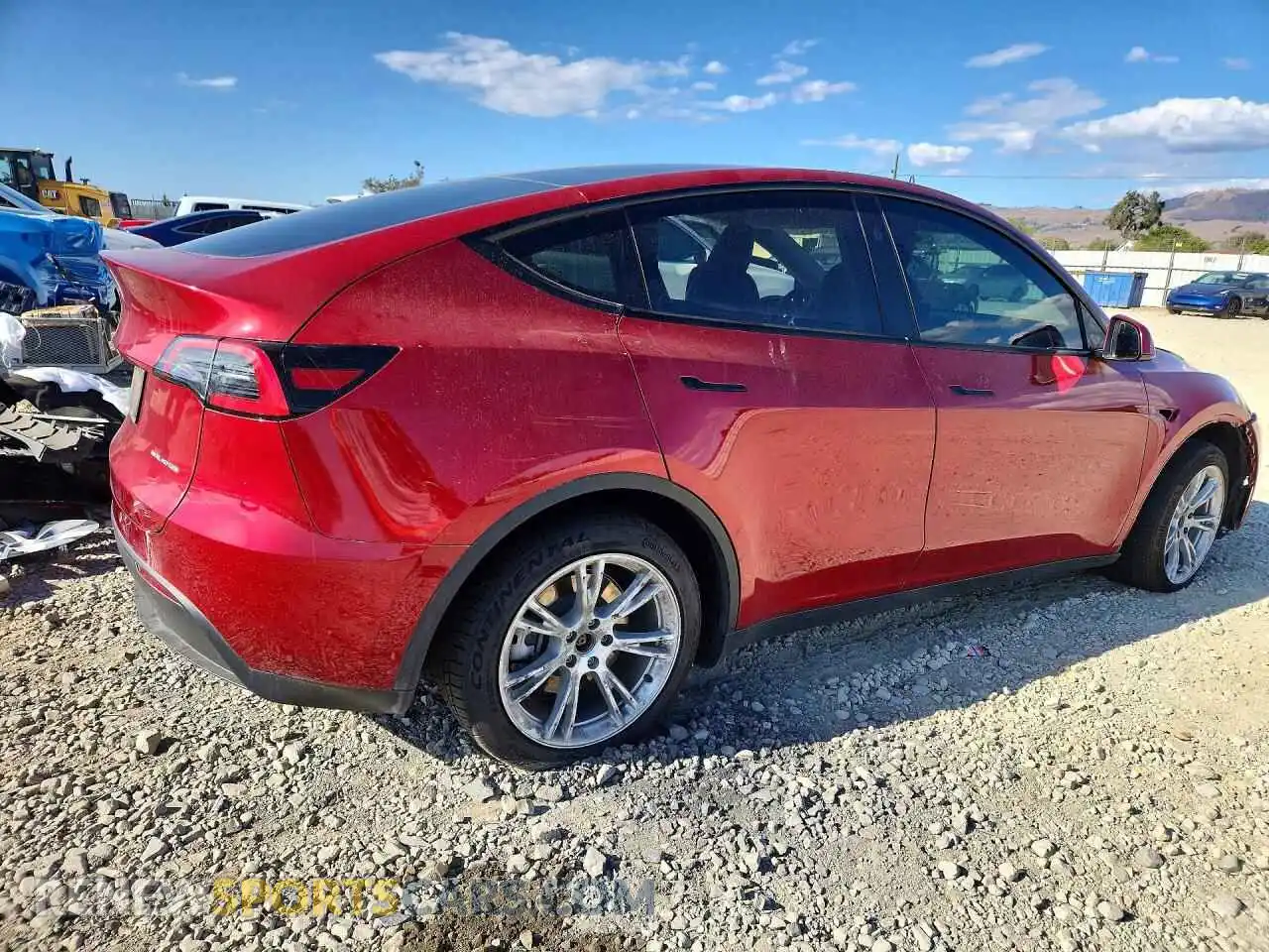 3 fotografías del automóvil dañado 7SAYGDEE2RF065900 TESLA MODEL Y 2024