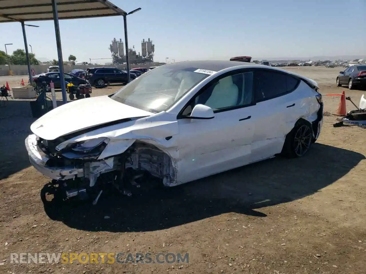 1 Photograph of a damaged car 7SAYGDEE2RF121690 TESLA MODEL Y 2024