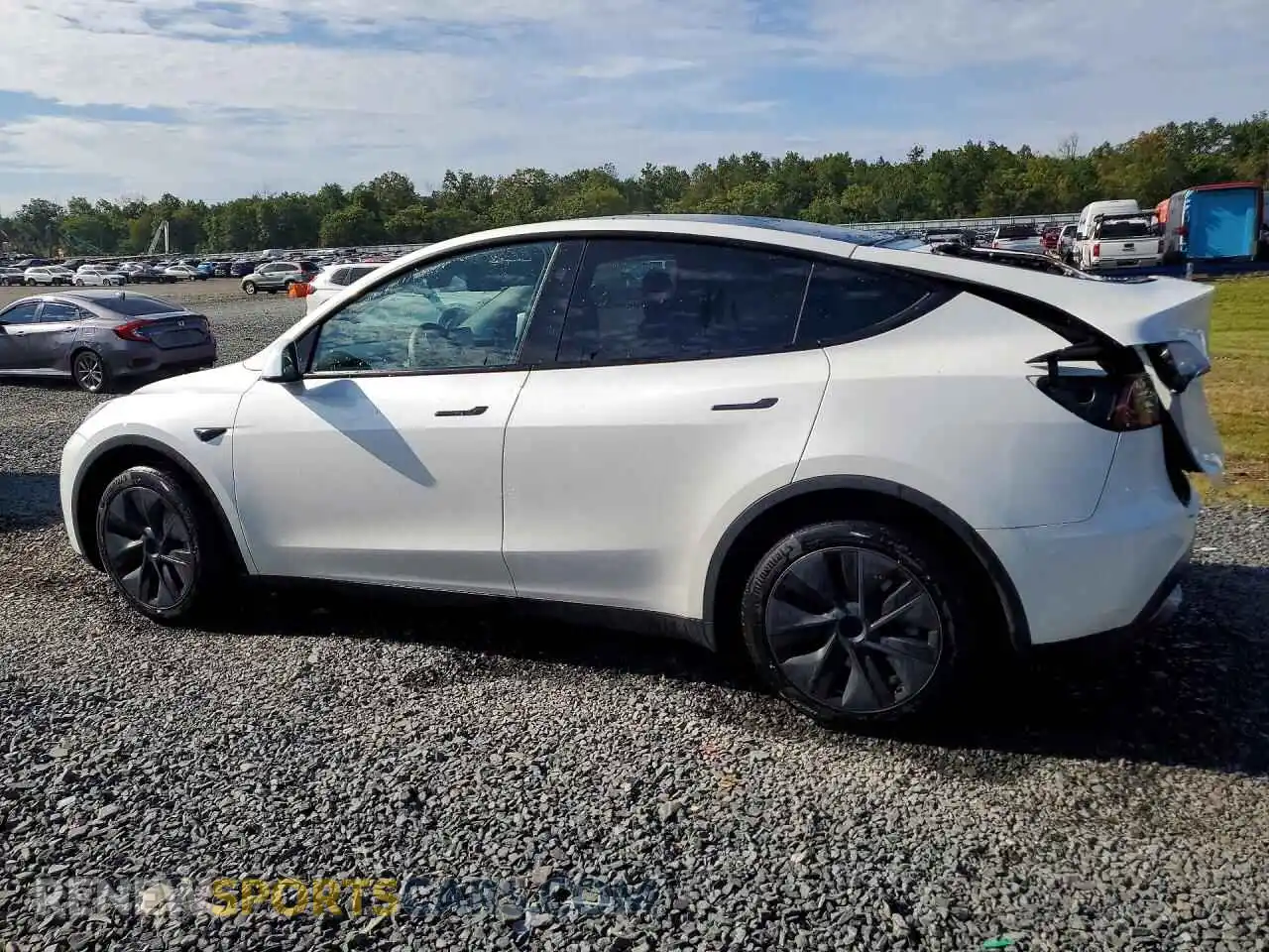 2 fotografías del automóvil dañado 7SAYGDEE2RF161588 TESLA MODEL Y 2024