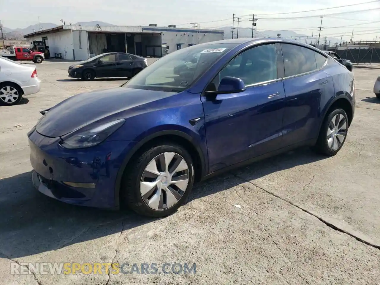 1 Photograph of a damaged car 7SAYGDEE3RA214702 TESLA MODEL Y 2024