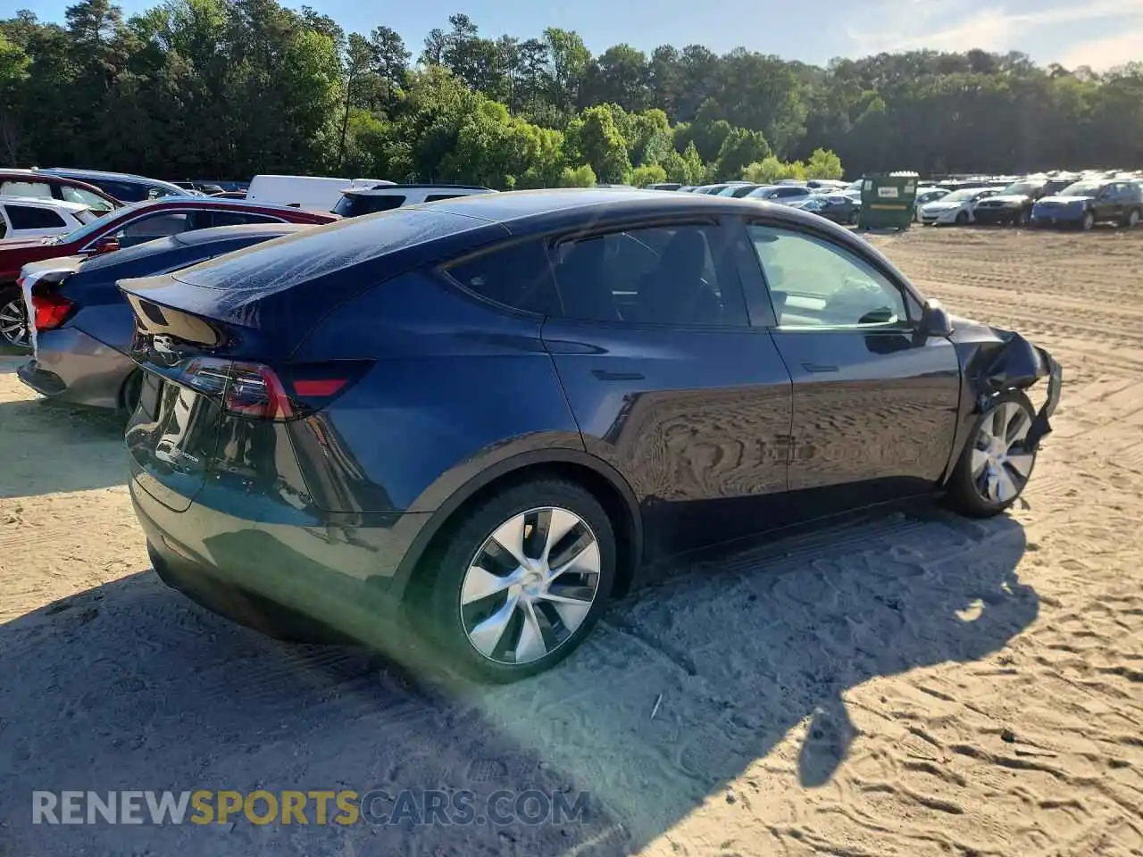 3 fotografías del automóvil dañado 7SAYGDEE3RA222671 TESLA MODEL Y 2024