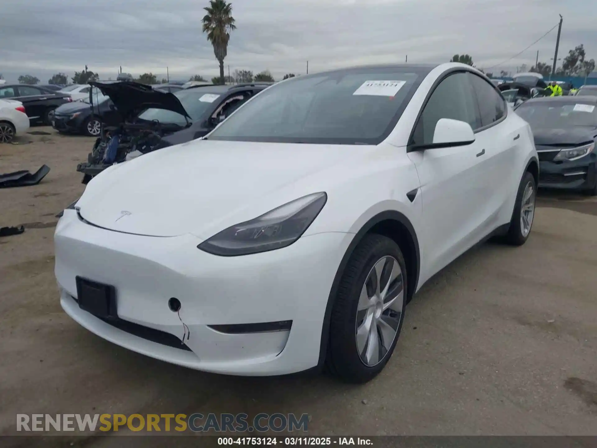2 fotografías del automóvil dañado 7SAYGDEE3RA232293 TESLA MODEL Y 2024