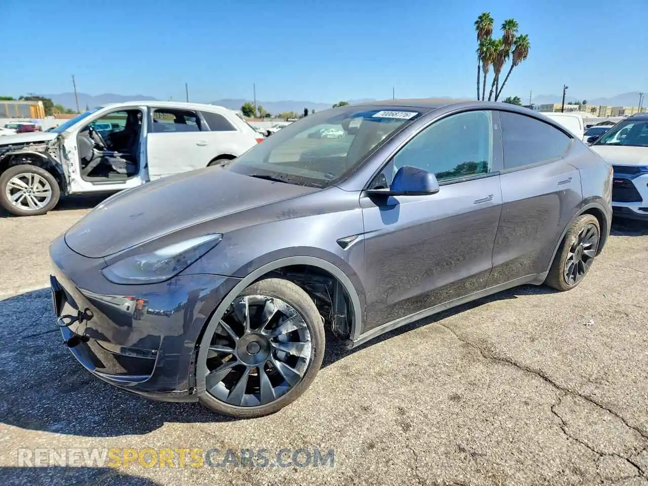 1 Photograph of a damaged car 7SAYGDEE3RA238840 TESLA MODEL Y 2024