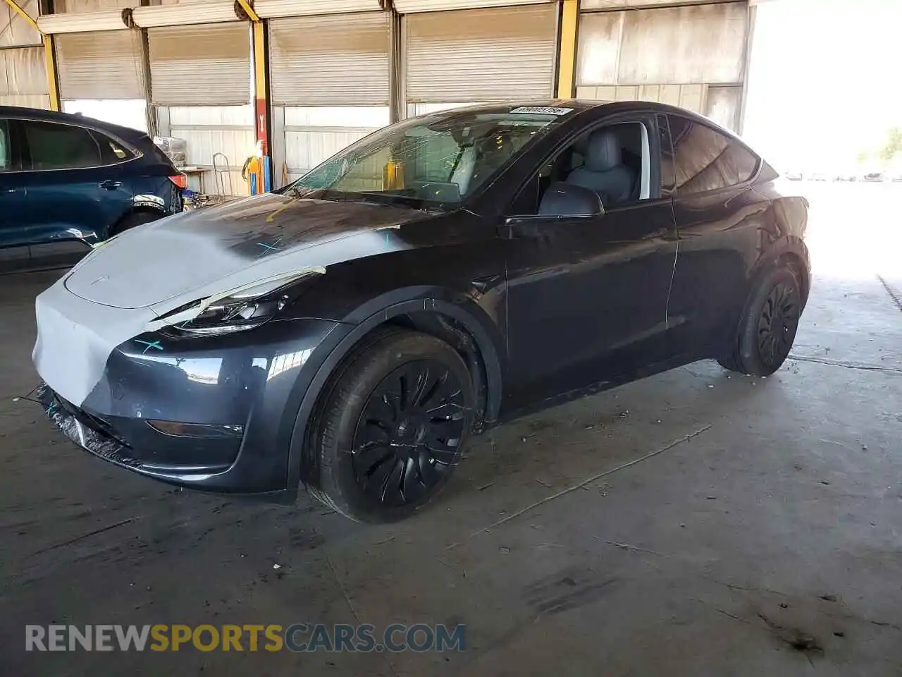 1 Photograph of a damaged car 7SAYGDEE3RA238871 TESLA MODEL Y 2024