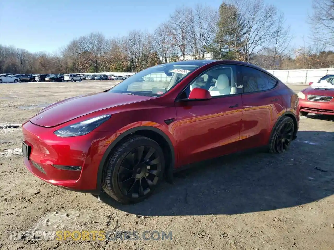 1 Photograph of a damaged car 7SAYGDEE3RA247294 TESLA MODEL Y 2024