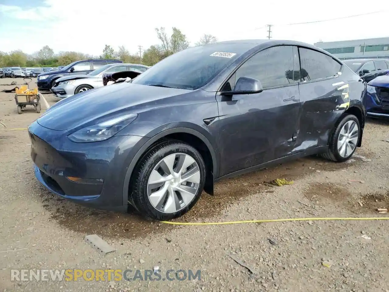 1 Photograph of a damaged car 7SAYGDEE3RA256304 TESLA MODEL Y 2024