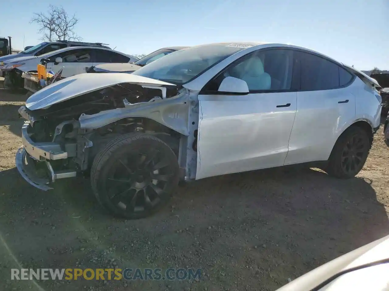 1 Photograph of a damaged car 7SAYGDEE3RA257999 TESLA MODEL Y 2024