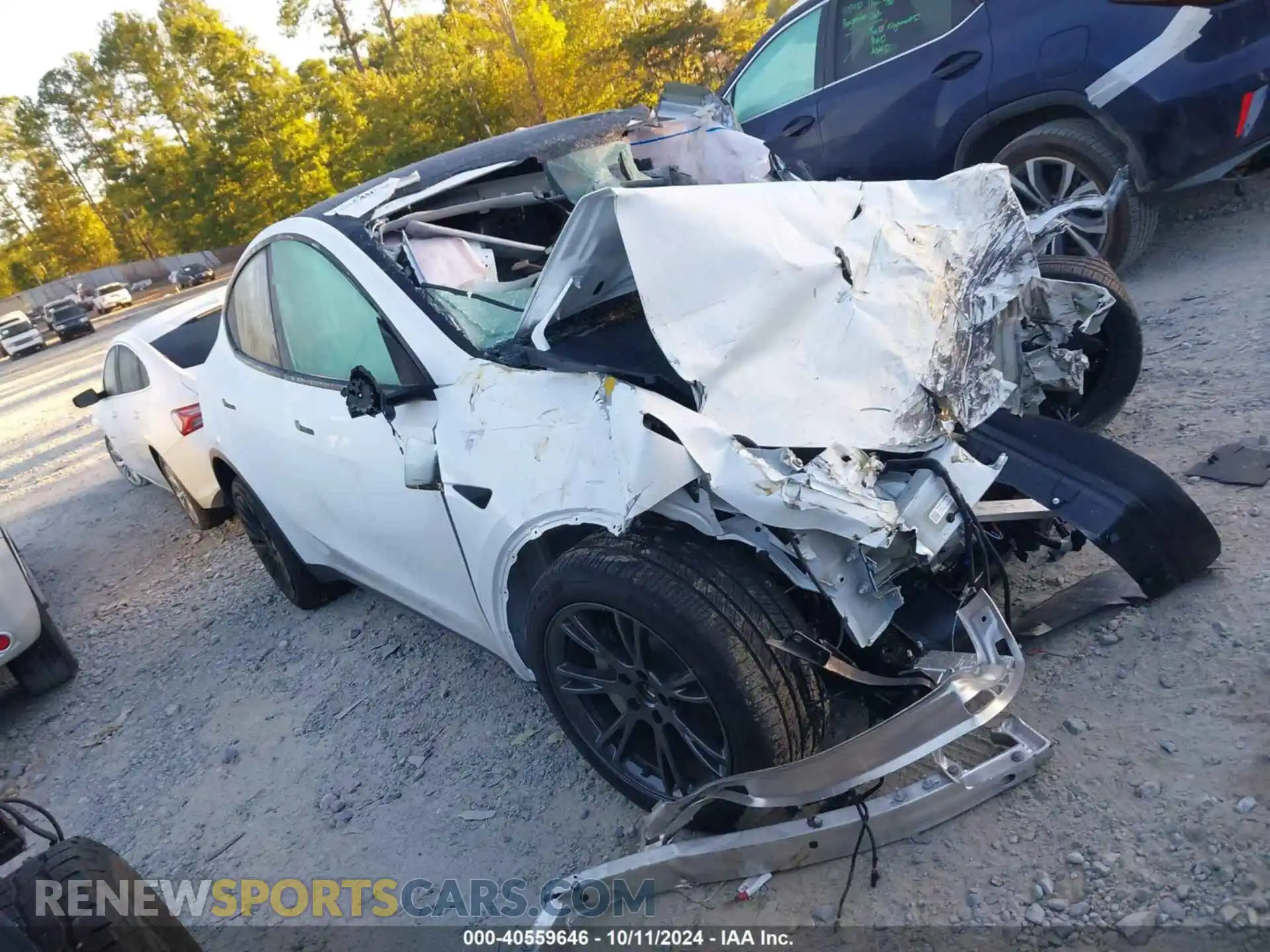 1 Photograph of a damaged car 7SAYGDEE3RA317909 TESLA MODEL Y 2024