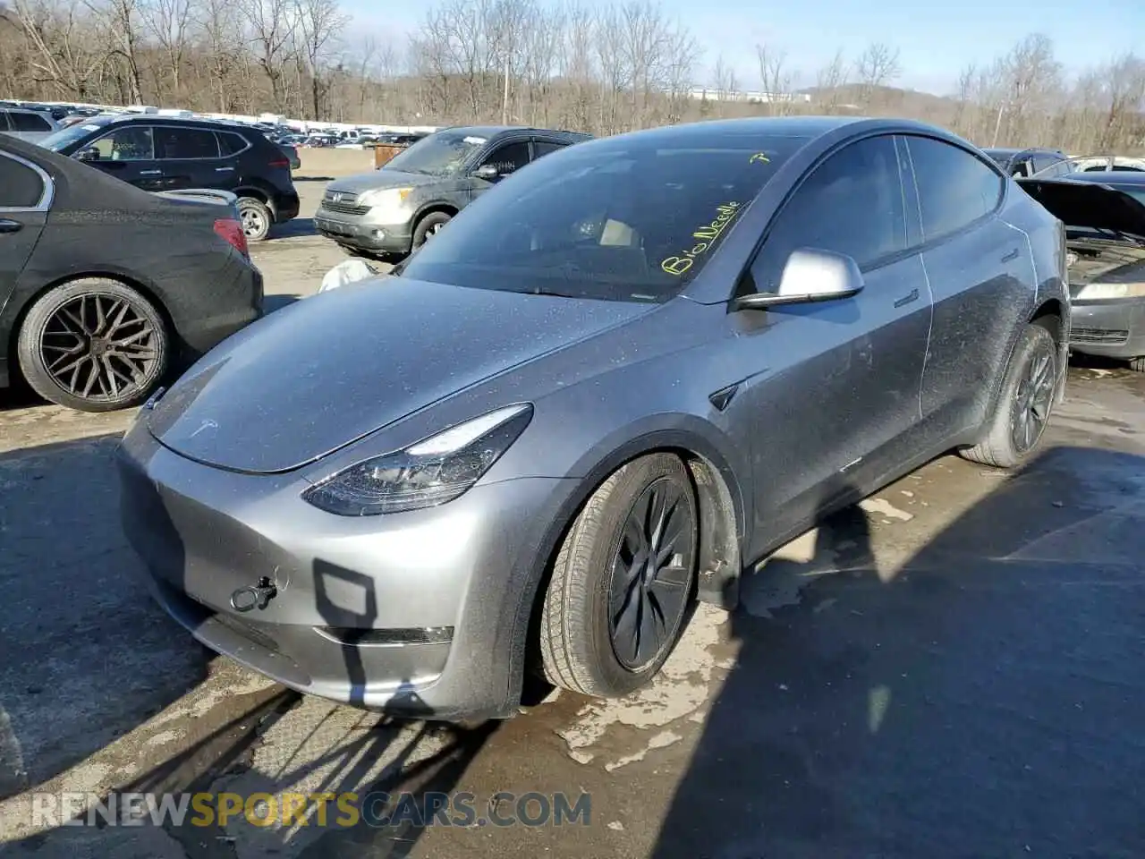 1 Photograph of a damaged car 7SAYGDEE3RA322303 TESLA MODEL Y 2024