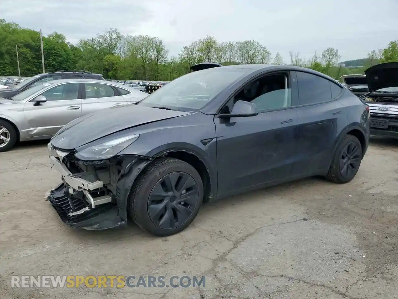 1 Photograph of a damaged car 7SAYGDEE3RA328991 TESLA MODEL Y 2024