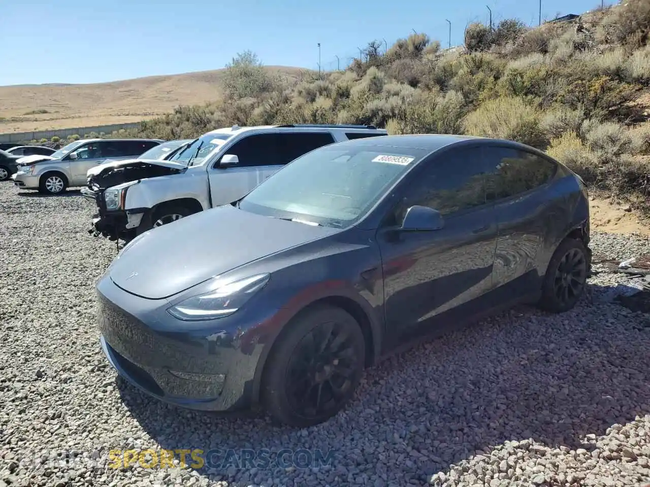 1 Photograph of a damaged car 7SAYGDEE3RF025549 TESLA MODEL Y 2024