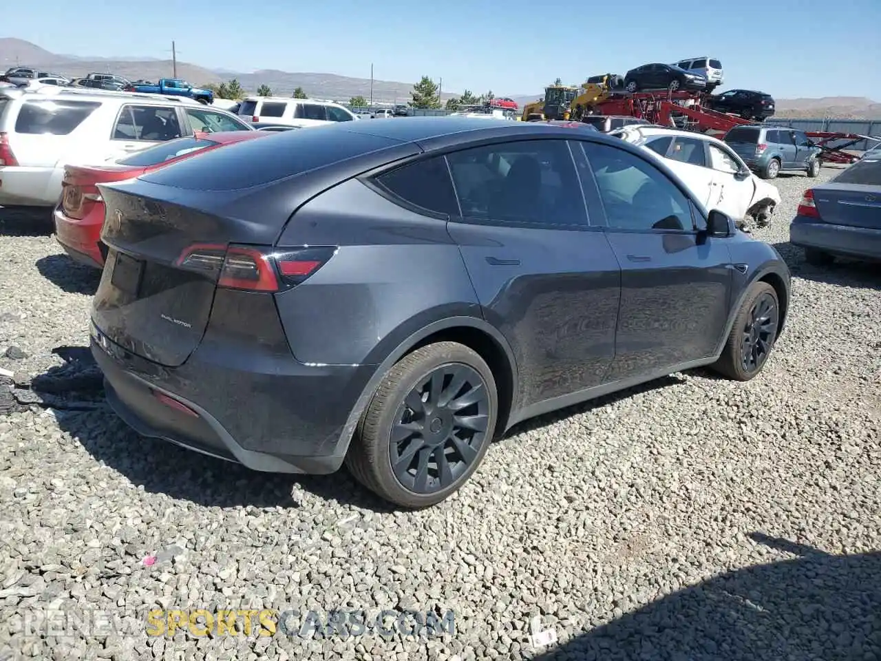 3 Photograph of a damaged car 7SAYGDEE3RF025549 TESLA MODEL Y 2024