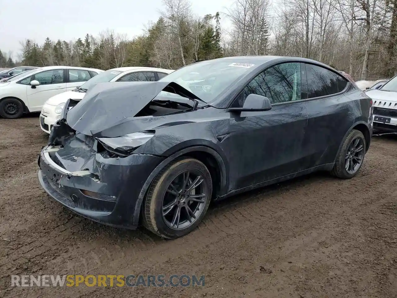 1 Photograph of a damaged car 7SAYGDEE3RF203640 TESLA MODEL Y 2024