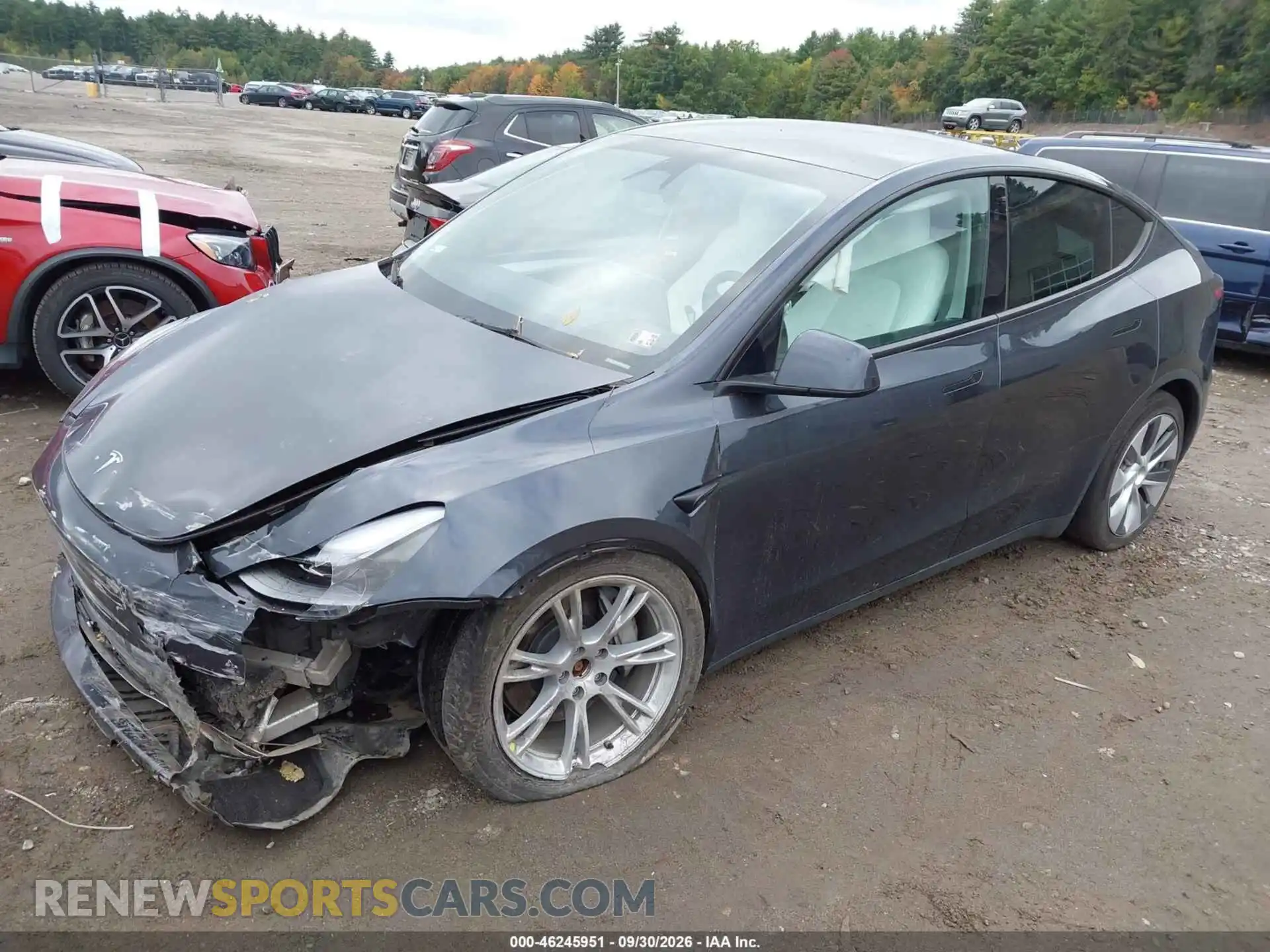 2 fotografías del automóvil dañado 7SAYGDEE4RA226017 TESLA MODEL Y 2024