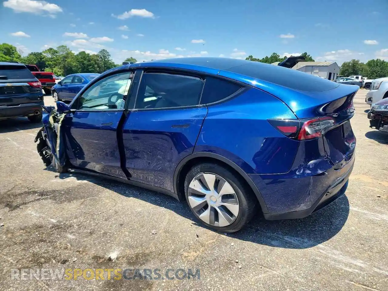 2 Photograph of a damaged car 7SAYGDEE4RA236031 TESLA MODEL Y 2024