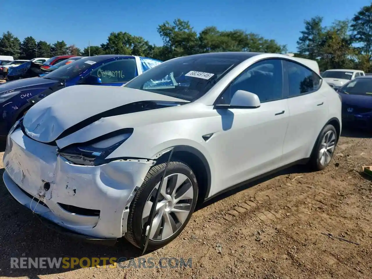1 Photograph of a damaged car 7SAYGDEE4RA286847 TESLA MODEL Y 2024