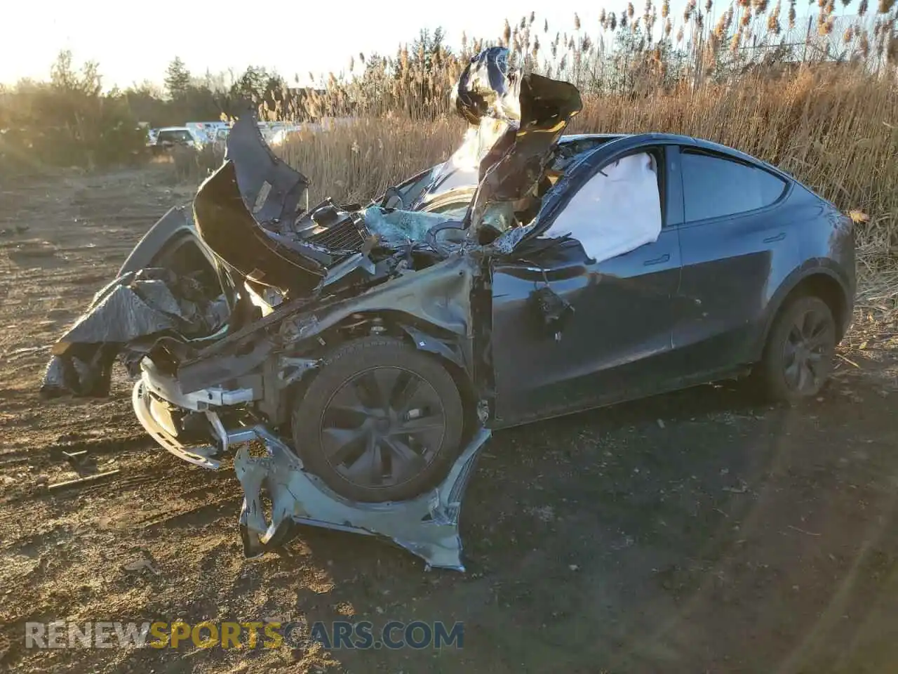 1 Photograph of a damaged car 7SAYGDEE4RA319880 TESLA MODEL Y 2024