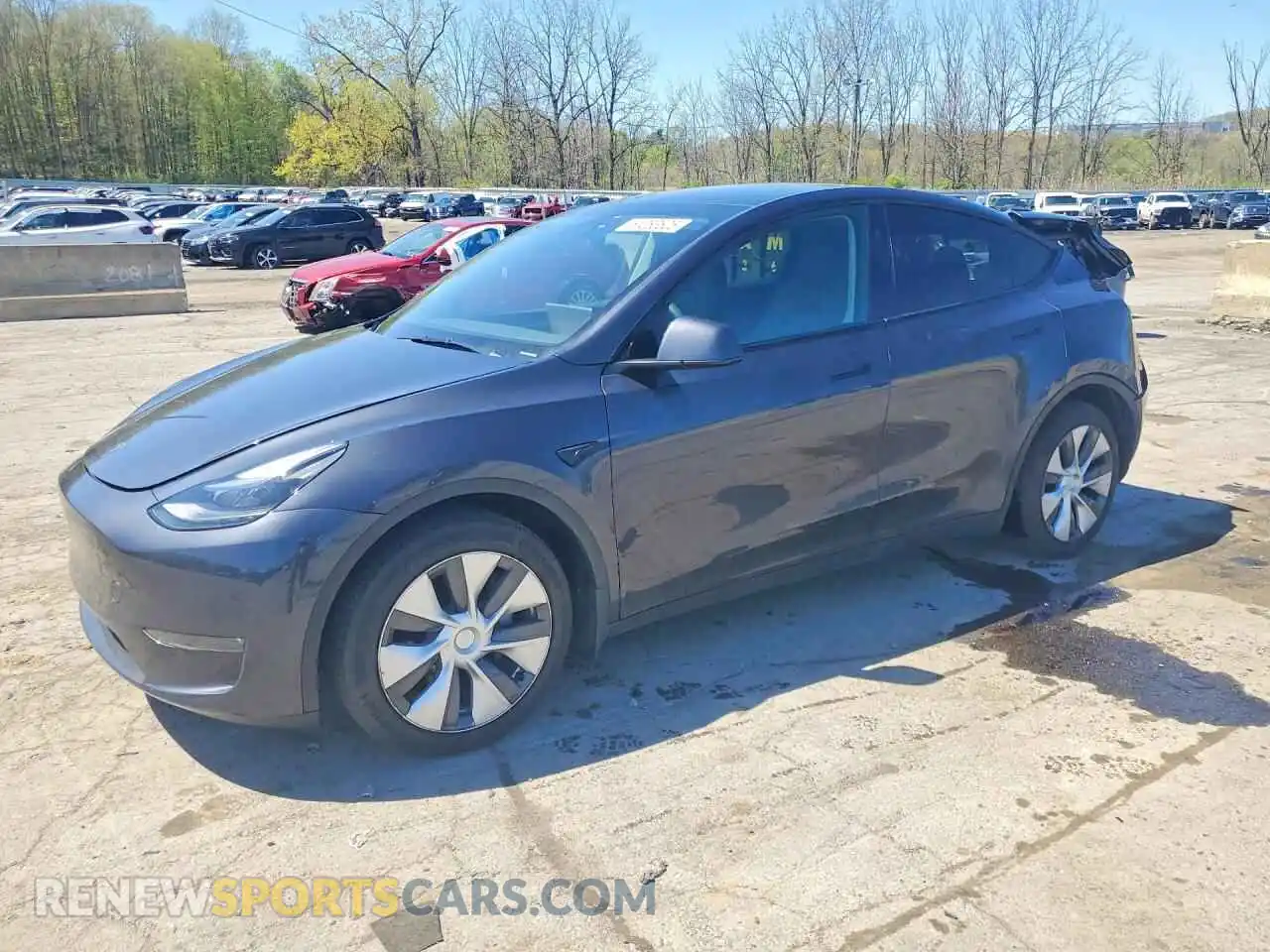 1 Photograph of a damaged car 7SAYGDEE4RA330037 TESLA MODEL Y 2024