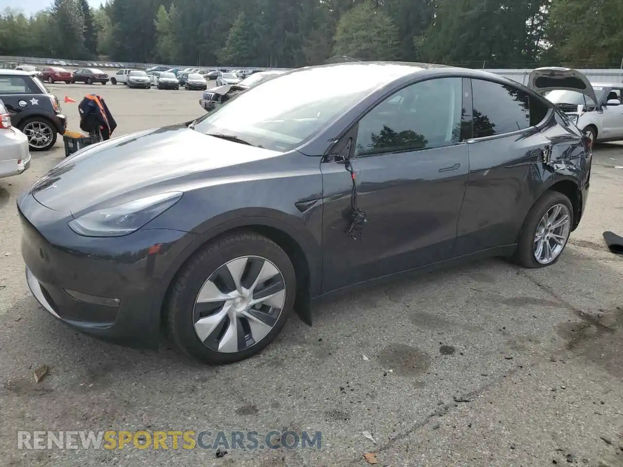 1 Photograph of a damaged car 7SAYGDEE4RF014530 TESLA MODEL Y 2024