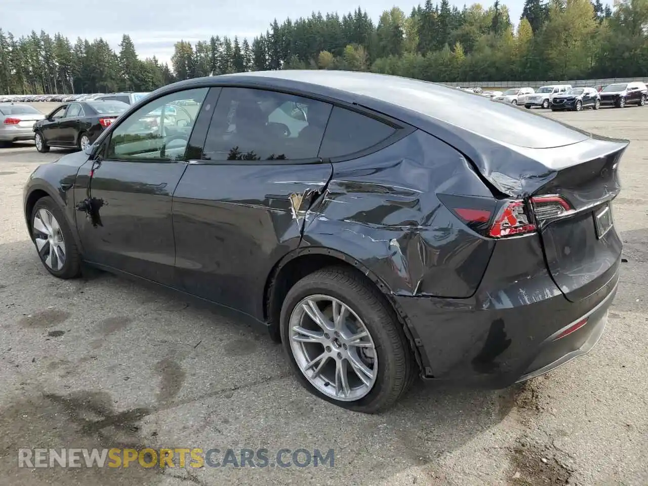 2 Photograph of a damaged car 7SAYGDEE4RF014530 TESLA MODEL Y 2024