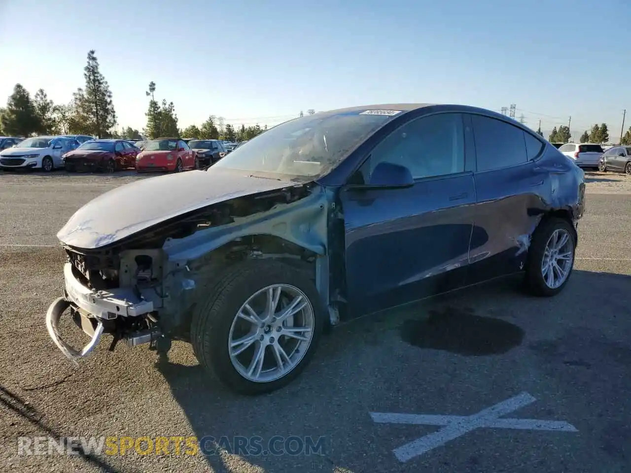 1 Photograph of a damaged car 7SAYGDEE4RF060486 TESLA MODEL Y 2024