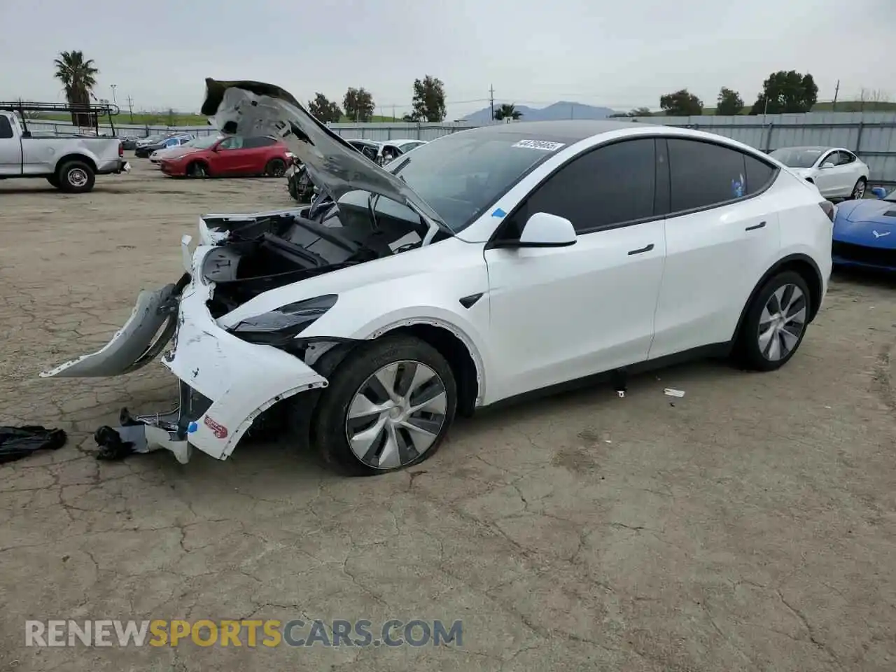 1 Photograph of a damaged car 7SAYGDEE4RF070760 TESLA MODEL Y 2024