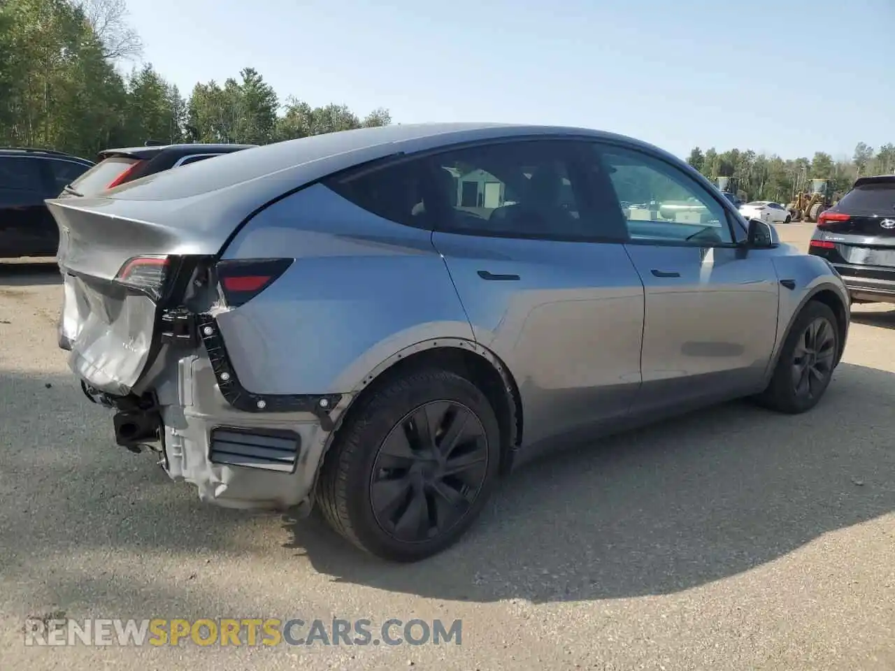 3 fotografías del automóvil dañado 7SAYGDEE4RF210497 TESLA MODEL Y 2024