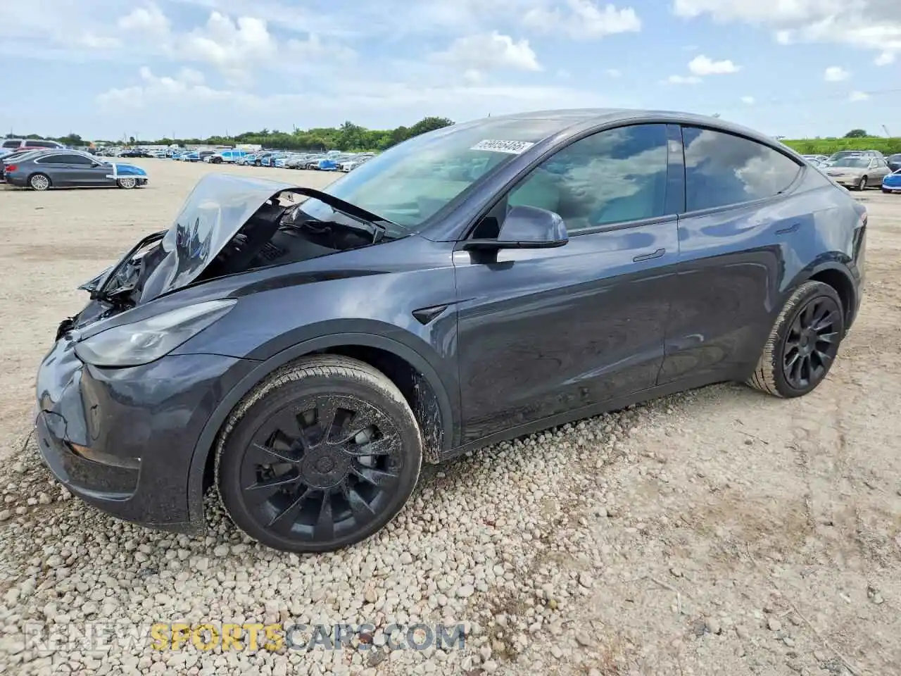 1 Photograph of a damaged car 7SAYGDEE5RA218511 TESLA MODEL Y 2024