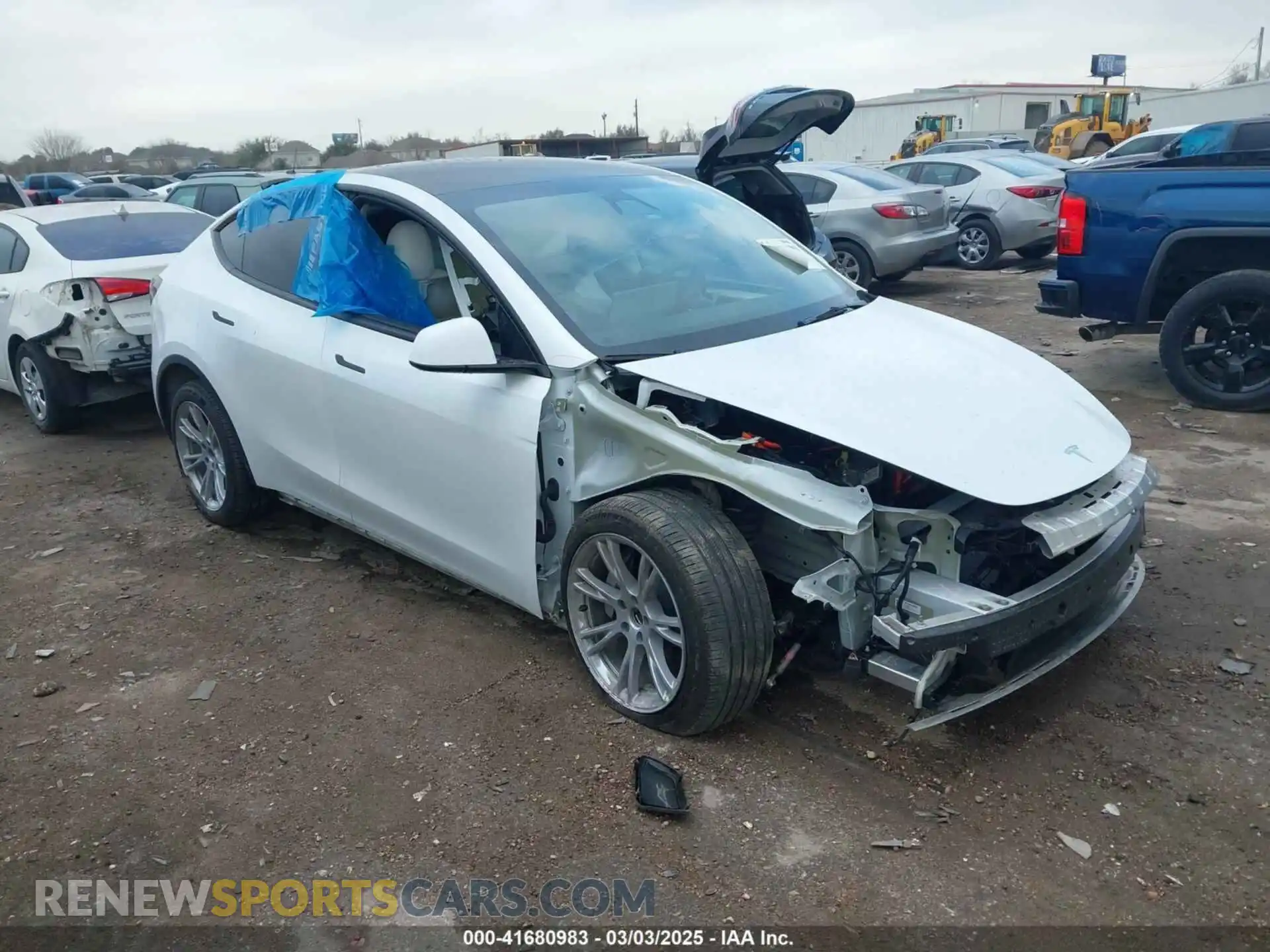 1 Фотография поврежденного автомобиля 7SAYGDEE5RA220498 TESLA MODEL Y 2024