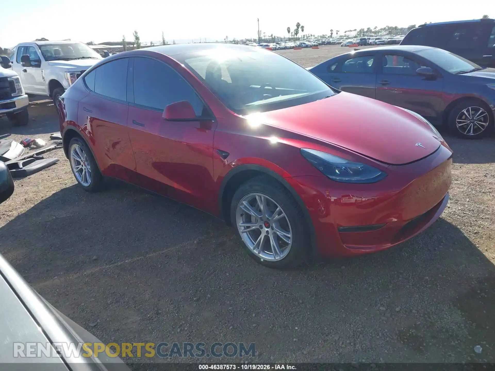 1 Photograph of a damaged car 7SAYGDEE5RA238421 TESLA MODEL Y 2024