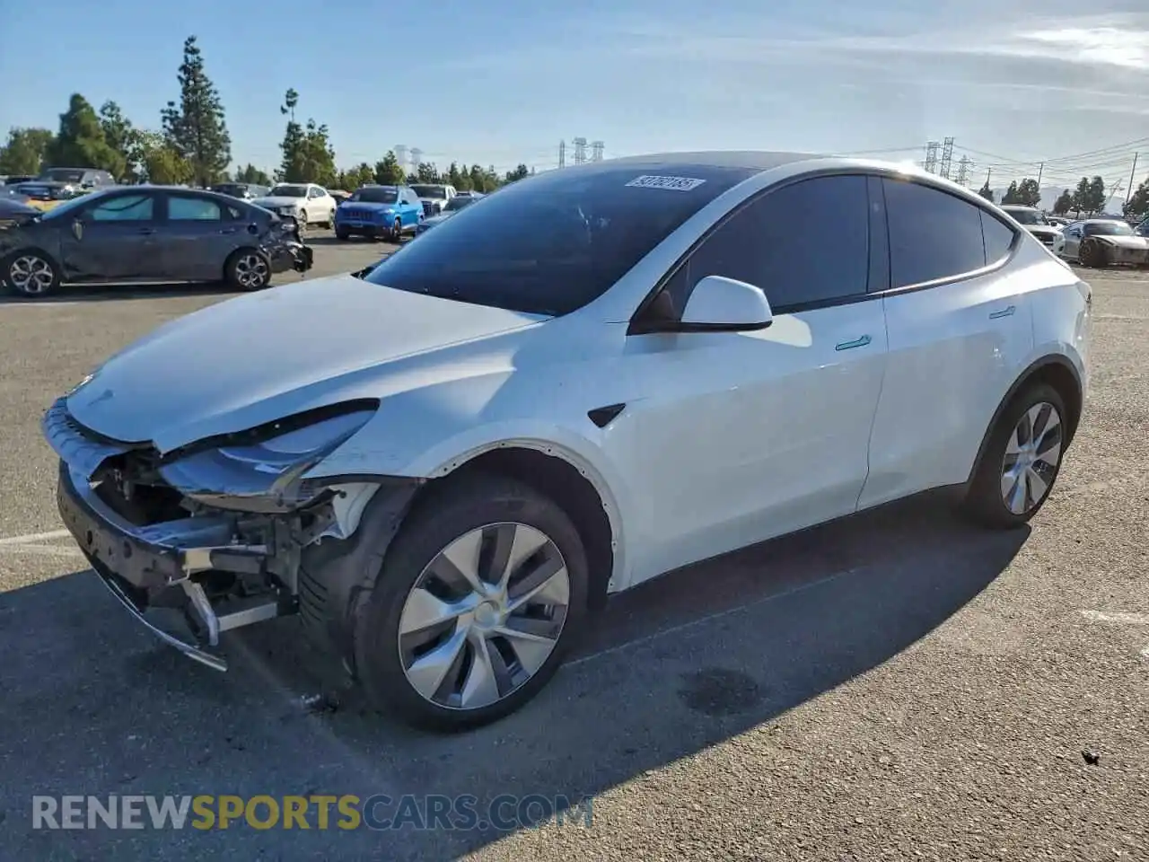 1 Photograph of a damaged car 7SAYGDEE5RA260337 TESLA MODEL Y 2024
