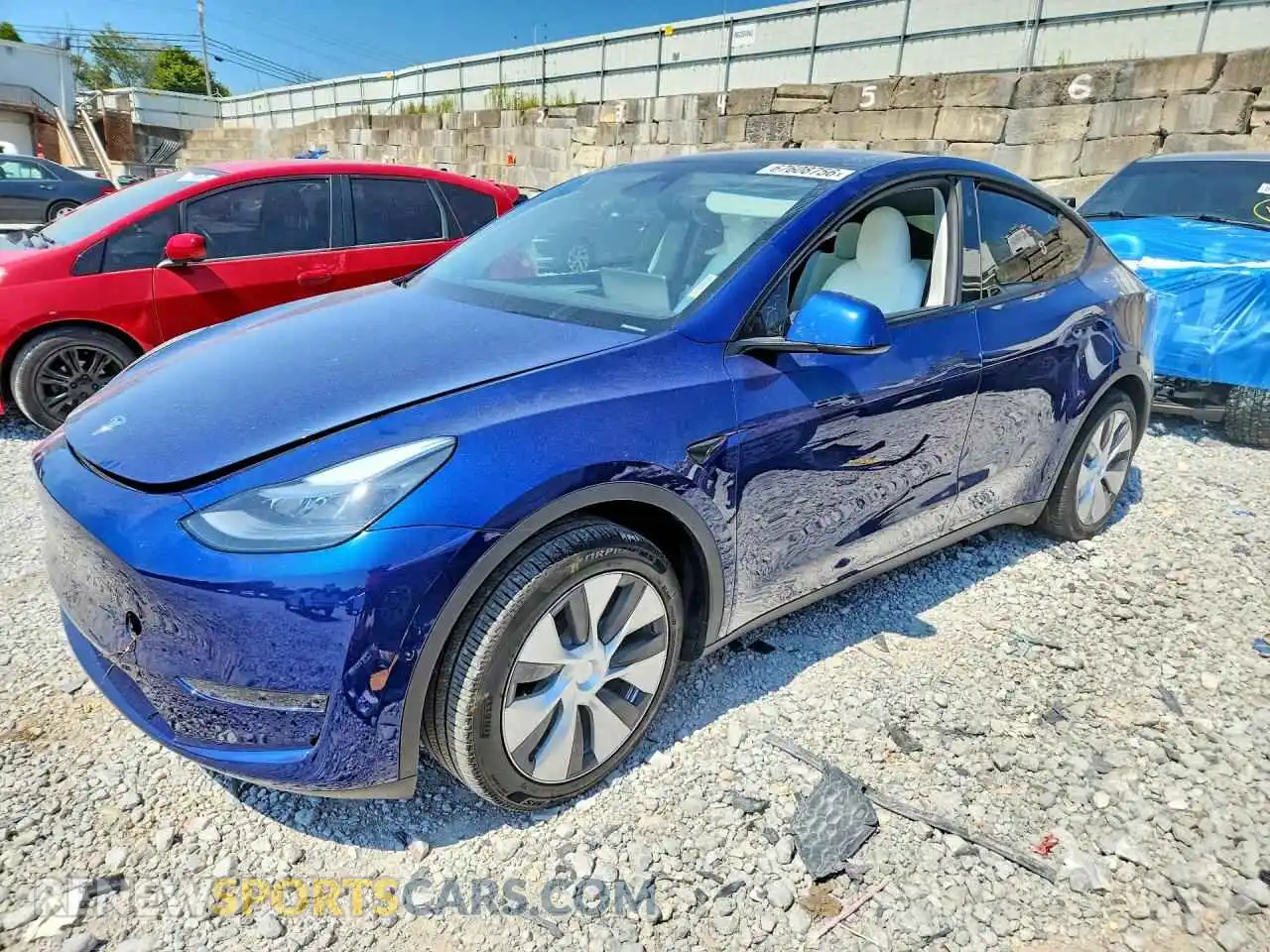 1 Photograph of a damaged car 7SAYGDEE5RA278417 TESLA MODEL Y 2024