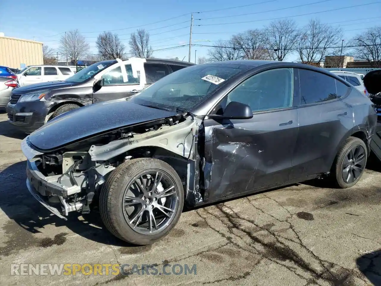 1 Photograph of a damaged car 7SAYGDEE5RF190311 TESLA MODEL Y 2024