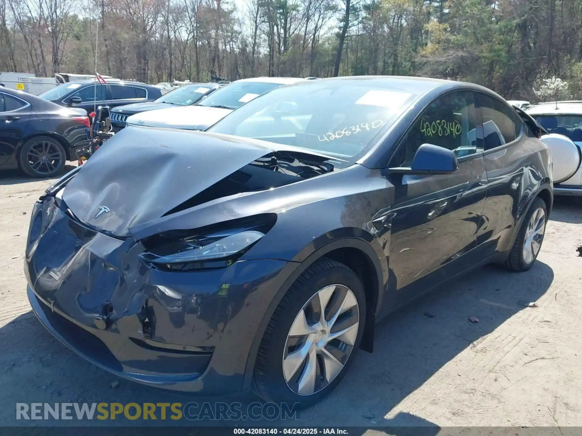 2 fotografías del automóvil dañado 7SAYGDEE6RA225161 TESLA MODEL Y 2024
