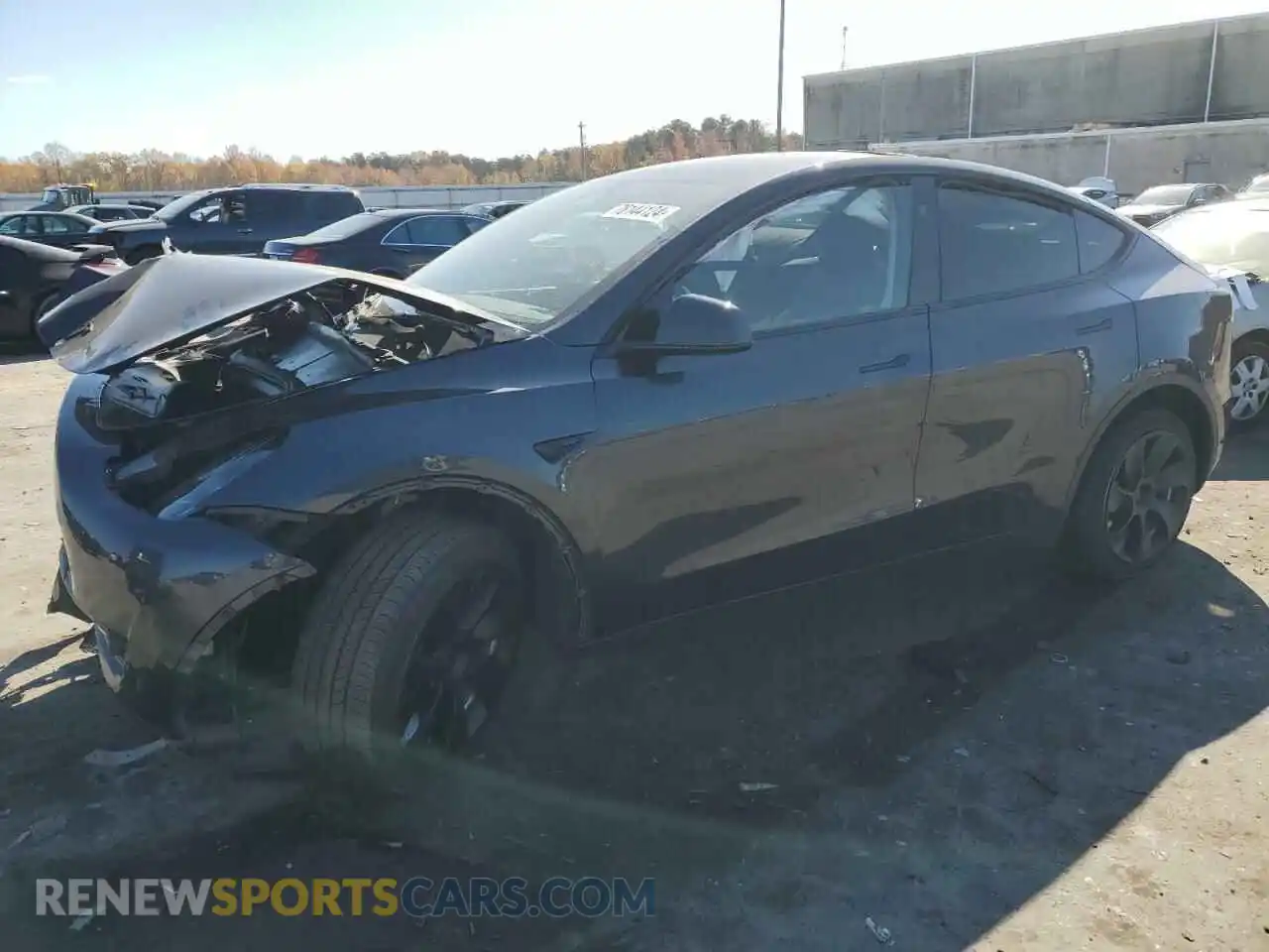 1 Photograph of a damaged car 7SAYGDEE6RA227234 TESLA MODEL Y 2024