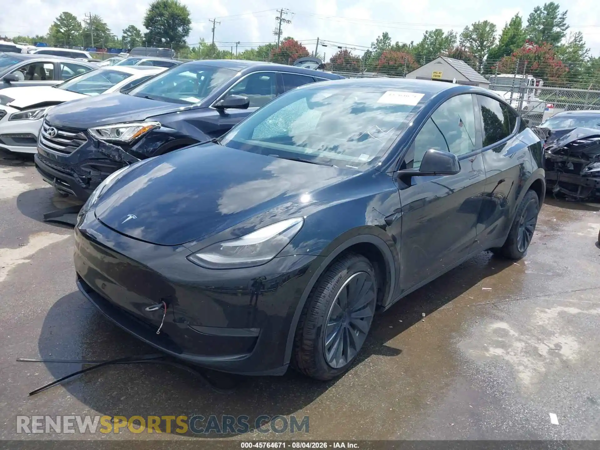 2 Фотография поврежденного автомобиля 7SAYGDEE6RA253137 TESLA MODEL Y 2024