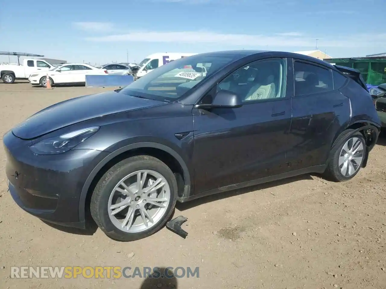 1 Photograph of a damaged car 7SAYGDEE6RA256328 TESLA MODEL Y 2024