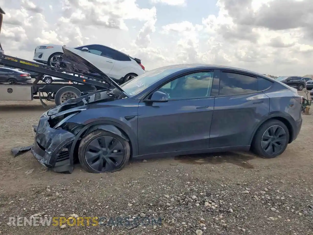 1 Photograph of a damaged car 7SAYGDEE6RA303678 TESLA MODEL Y 2024