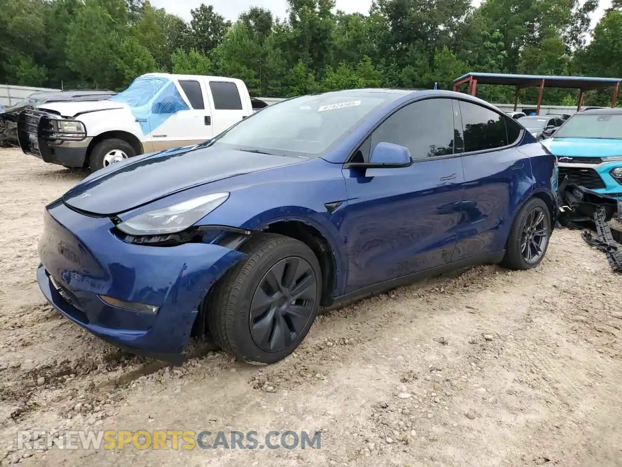 1 Photograph of a damaged car 7SAYGDEE6RA332632 TESLA MODEL Y 2024