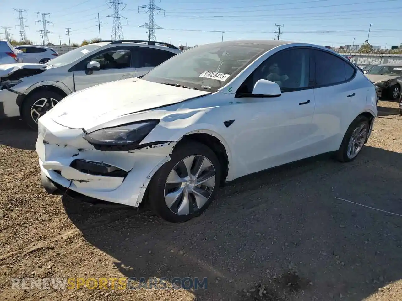 1 Photograph of a damaged car 7SAYGDEE6RF029255 TESLA MODEL Y 2024