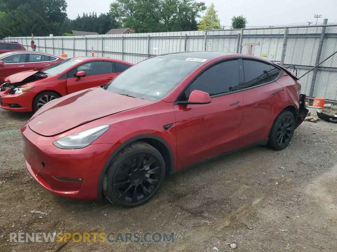 1 Photograph of a damaged car 7SAYGDEE6RF043608 TESLA MODEL Y 2024