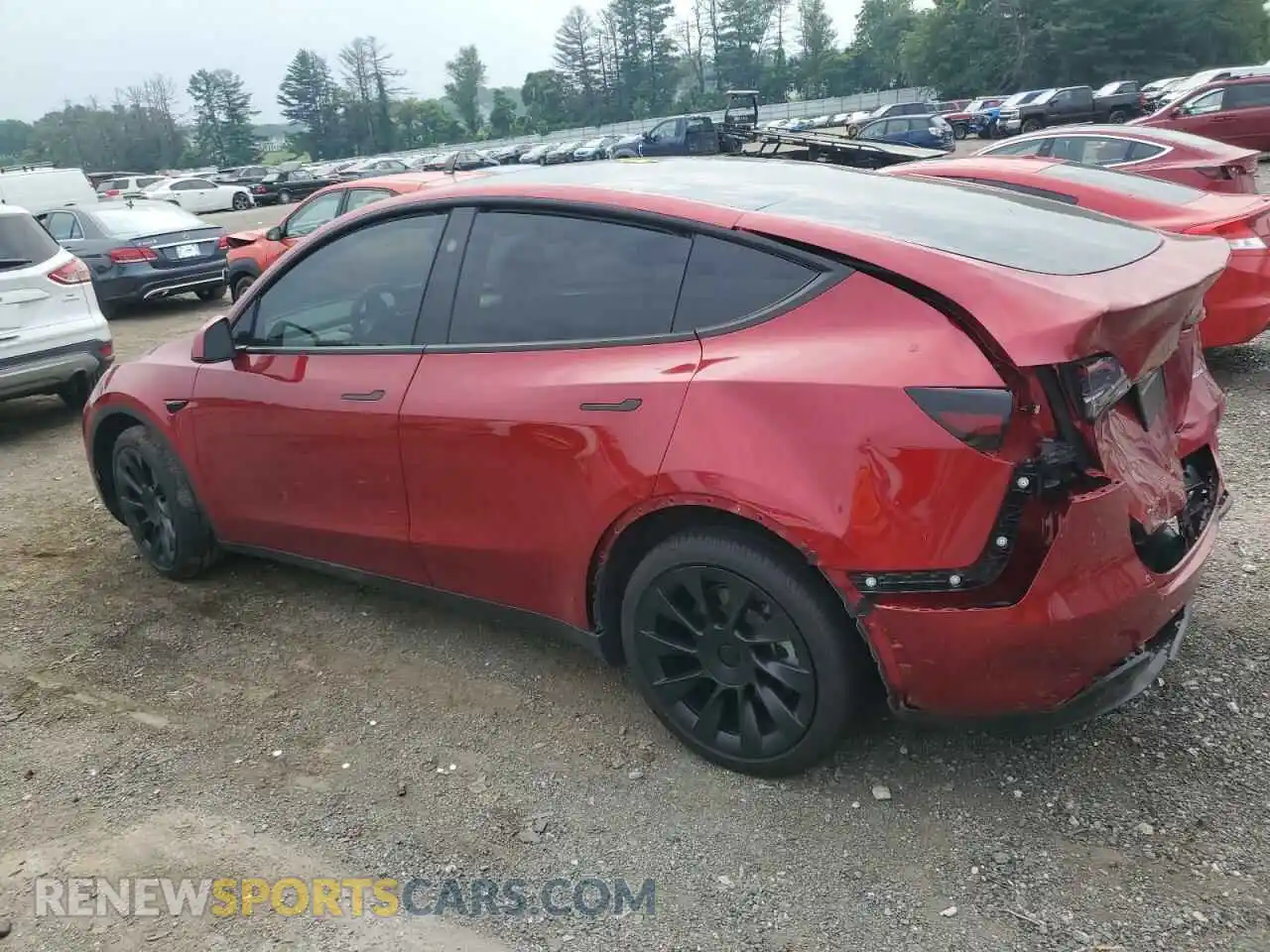 2 Photograph of a damaged car 7SAYGDEE6RF043608 TESLA MODEL Y 2024