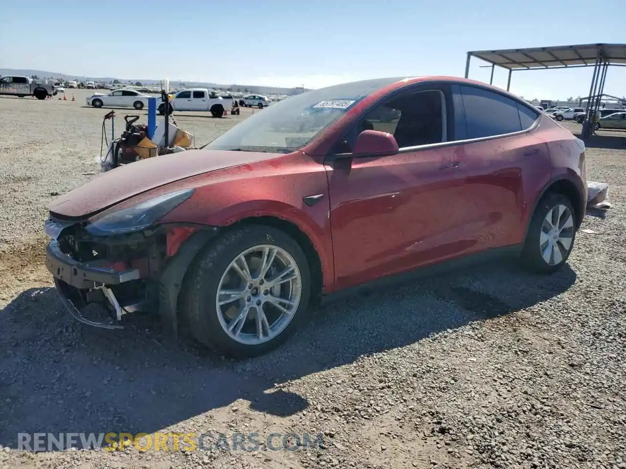 1 Photograph of a damaged car 7SAYGDEE6RF065463 TESLA MODEL Y 2024