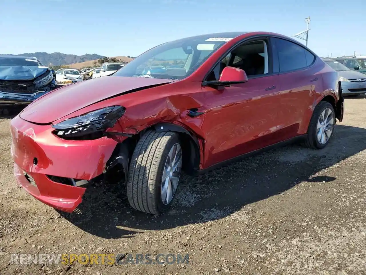 1 Photograph of a damaged car 7SAYGDEE6RF071151 TESLA MODEL Y 2024