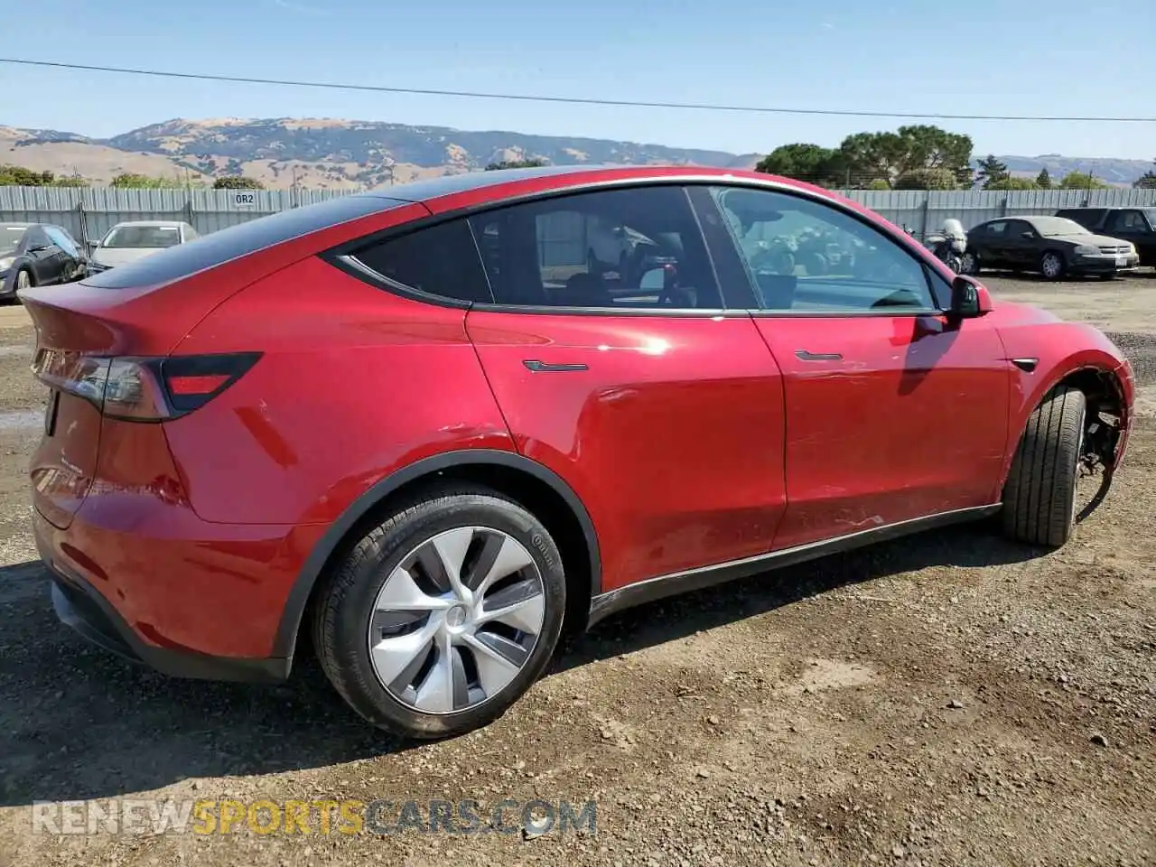 3 Photograph of a damaged car 7SAYGDEE6RF071151 TESLA MODEL Y 2024