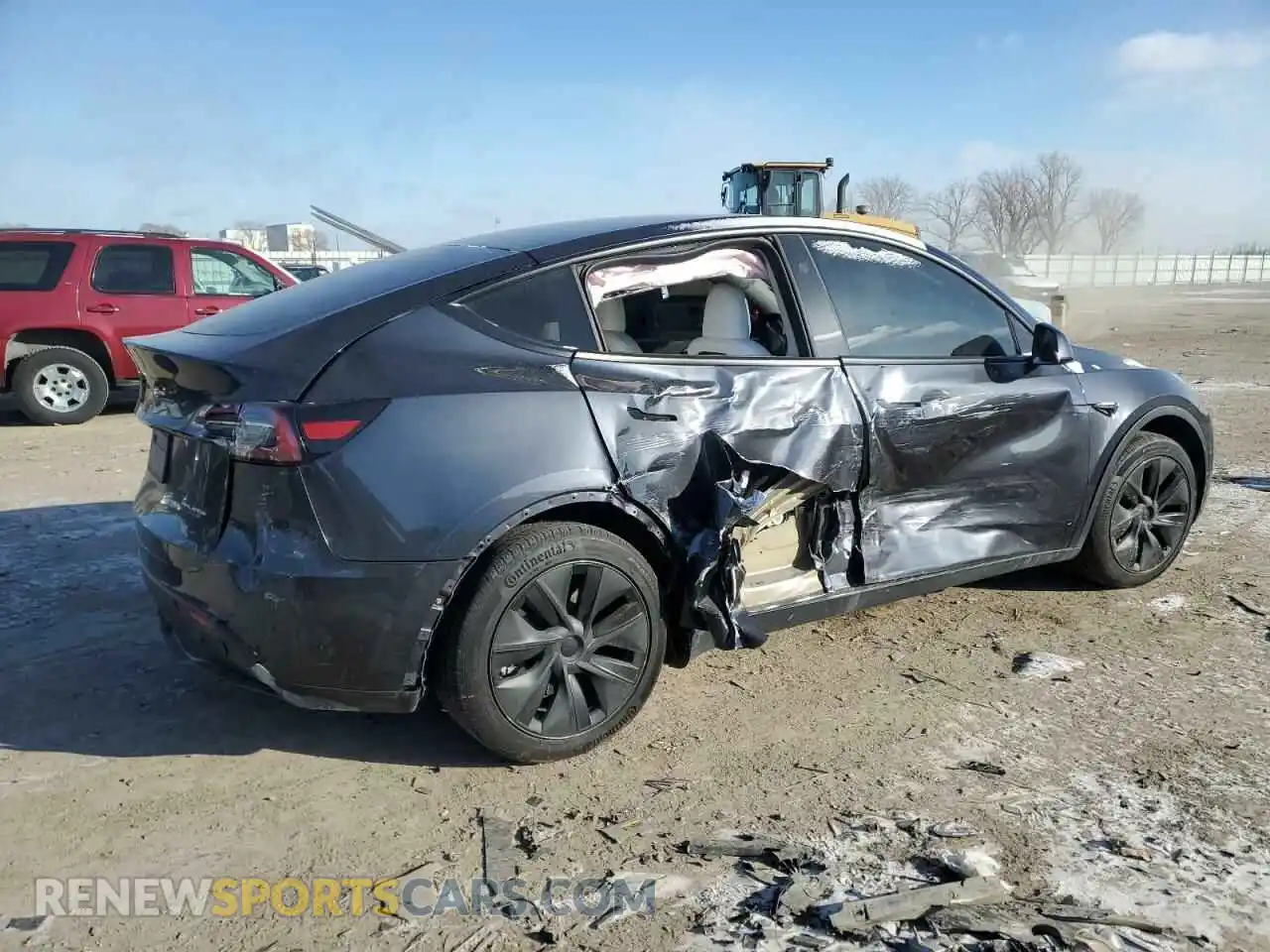 3 Photograph of a damaged car 7SAYGDEE6RF152828 TESLA MODEL Y 2024