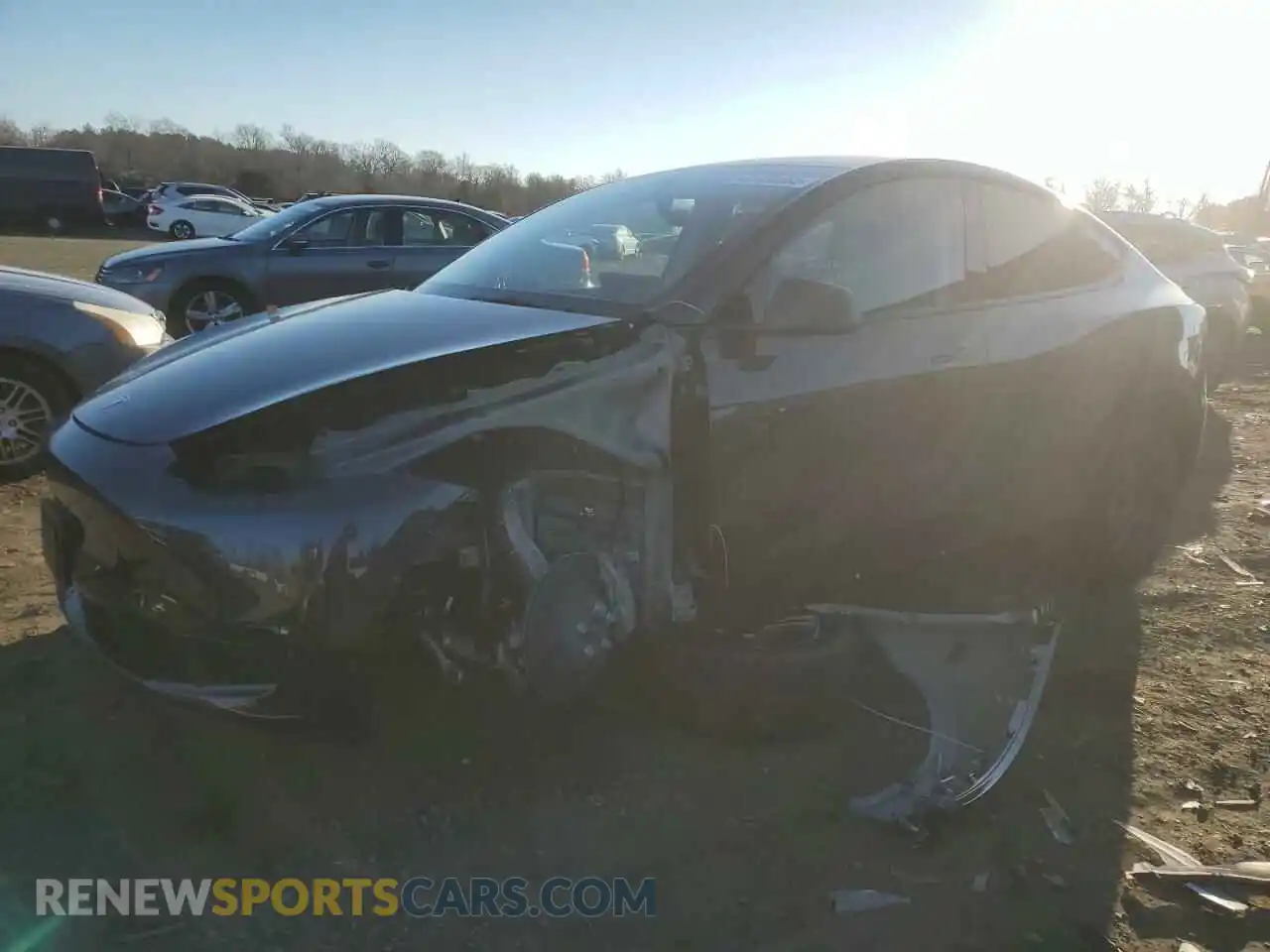 1 Photograph of a damaged car 7SAYGDEE6RF182864 TESLA MODEL Y 2024