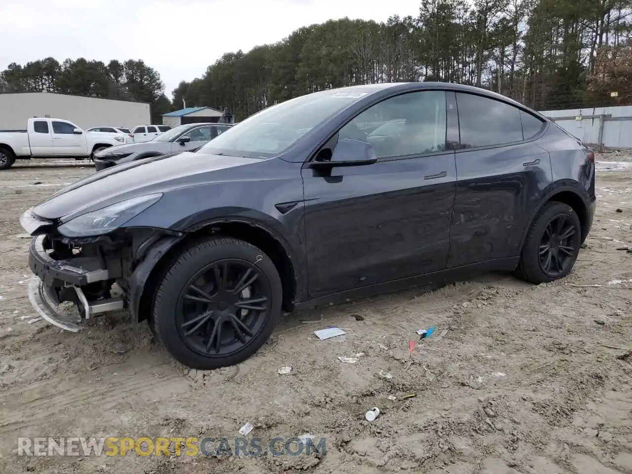 1 Photograph of a damaged car 7SAYGDEE7RA228456 TESLA MODEL Y 2024